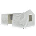 thumbnail image 1 of Gazebo Cover for Hardtop Gazebos, Outdoor Universal Winter Gazebo Cover with Sidewalls and Mesh Windows, All Season Waterproof Enclosed Gazebo Cover, White, 1 of 6