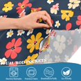 thumbnail image 3 of Yayeee Kitchen Curtains Tier Pair Light Filtering 27"x24" Rod Pocket Short Cafe Window Panel, Small Colorful Flower, 3 of 7