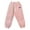 Light Pink, variant on Kiijoy Toddler Girls Pants Winter Warm Thermal Joggers Sleep Pants, Sizes 3-4