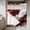 Red, variant on Marble Black No Hook Shower Curtain Waterproof, Bathroom Curtains with Snap in Liners and See Through Top Window, Abstract Gold White Brick Stone Motif Hotel Style Bathtub Curtains Shower 72"Wx72"L