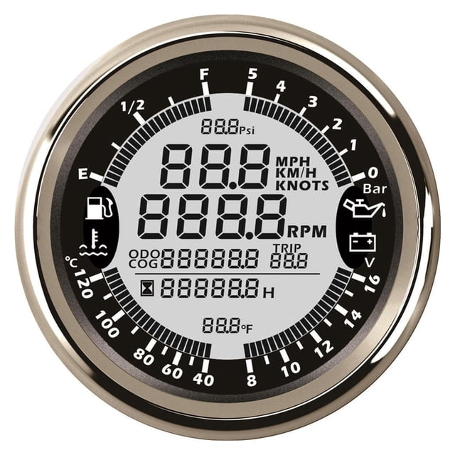 Multifunction Fuel Level Gauges 40~120 Water Temp Meters 0-9900RPM Tachometers Digital GPS Speedometer Voltmeters For Auto Boat