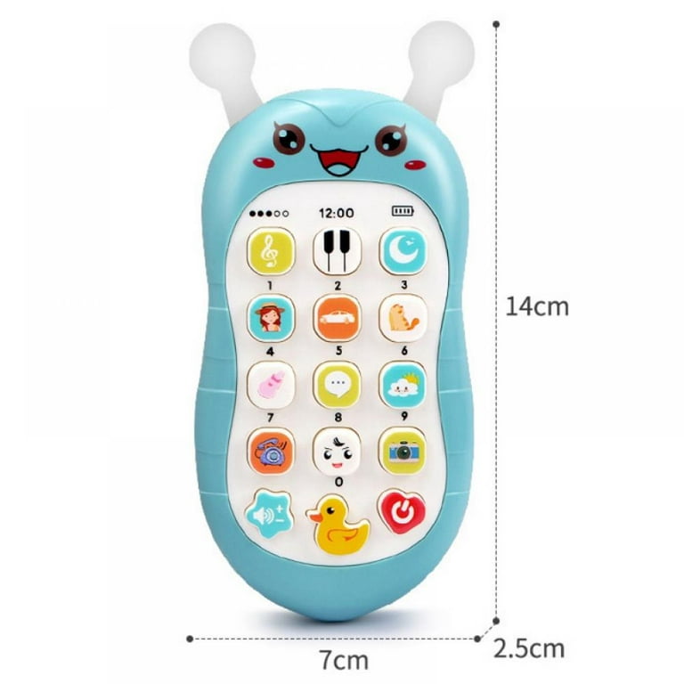 Baby Phone Storytelling Toy with Record Audio,Music,Smartphone Toy for  Toddler Cell Phone,Role-Play,Educational Learning Toy