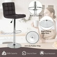 thumbnail image 5 of YRLLENSDAN Tall Bar Stools Set of 2 High Bar Chairs Kitchen Bar Stools Swivel Adjustable Bar Stool Leather Island Chairs Set of 2 Counter Height Bar Stools with Back,Brown, 5 of 7