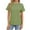Green, variant on pstuiky Short Sleeve Tops for Women Fashion Crew Neck Solid Color Women'S Clothing Breathable Loose Fit Comfortable Clothes Outfits Work Blouses for Women