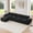 Black, variant on L-Shaped Soft Velvet Fabric, Tufted Design, 32D High Density Sponge Bottom, Ergonomic Design Bottom, Anti-Slip Design, Free Combination, No Assembly Required, Movable Ottoman for Living Rooms (Camel)