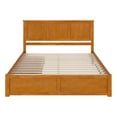 thumbnail image 3 of AFI Madison King Wood Platform Bed with Footboard and Storage Drawers, Light Toffee, 3 of 6