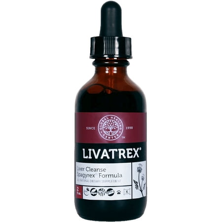 Livatrex Vegan-Friendly Herbal Liver Cleansing Formula by Global Healing, 2 fl. oz