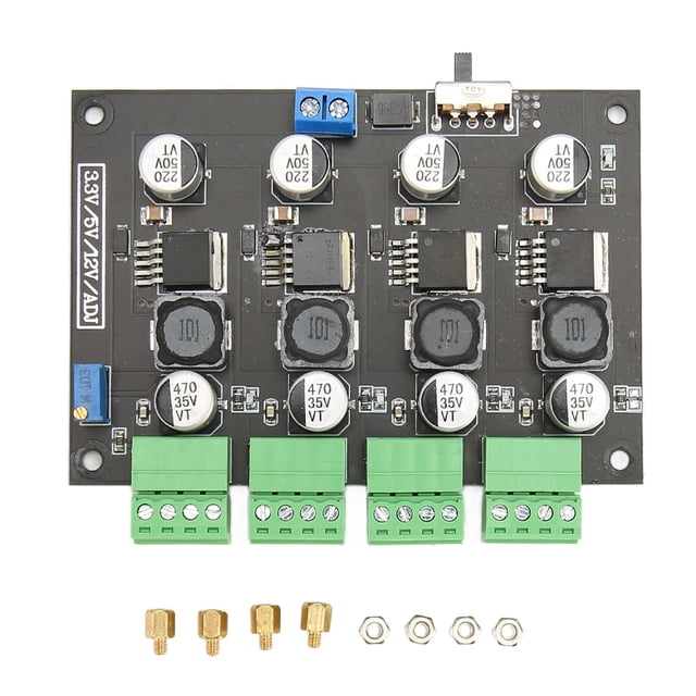 Módulo de fuente de alimentación conmutada multicanal LM 2596 3,3 V 5V 12V ADJ módulo de fuente de alimentación de salida de voltaje ajustable