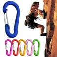 thumbnail image 1 of Hesroicy 6Pcs Climbing Buckles Rustproof Smooth Edge Anti Fade Gourd Shape Aluminum High Hardness Bright Color Carabiners for Travel, 1 of 8