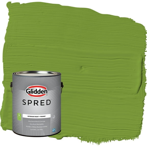 Glidden Spred Antique Moss / Green Eggshell Interior Paint with Primer, 1 Gallon