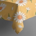 thumbnail image 5 of Yellow Daisy Flower Pattern Square Tablecloth,Waterproof Square Table Cover,Wipeable Spillproof Washable Table Cover for Home Kitchen Party Decor 42"X42"(107x107cm), 5 of 6