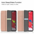 thumbnail image 2 of Dteck Slim Fit Case For New iPad Pro 11 inch 2020 with Pencil Holder, [Support Apple Pencil Wireless Charging] Tri-Fold Stand Magnetic Flip Auto Wake Sleep Case Cover For iPad A2068 A2230, Rosegold, 2 of 9