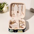 thumbnail image 6 of Christmas Travel Portable Square Decorative Box with Necklace Holder and Jewelry Organizer - Ideal for Rings, Earrings, Necklaces, Bracelets - Suitable for Girls and Women, 6 of 6