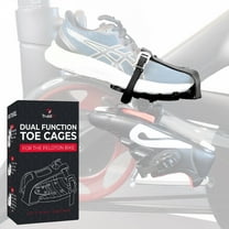 Dual Function Toe Cages - Convert Peloton Pedals to Two Sided Toe Cages or Delta Cleats - Pedal Converters - Compatible with Original Peloton Bike and Bike , Cross Training Bike and Bike 