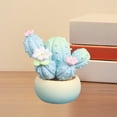thumbnail image 5 of Sokhug Fake Cactus, Mini Potted Artificial Cactus, Small Fake Succulents for Bathroom Home Shelf Decor, Low Maintenance Fake Plants, Realistic Faux Plant for Office Desk, 5 of 6