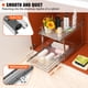 thumbnail image 3 of VEVOR Organizador de gabinete extraíble de 2 niveles, 14 pulgadas de ancho x 21 pulgadas de profundidad, estantes de despensa deslizables resistentes, cajones enrollables de acero cromado, 3 of 9