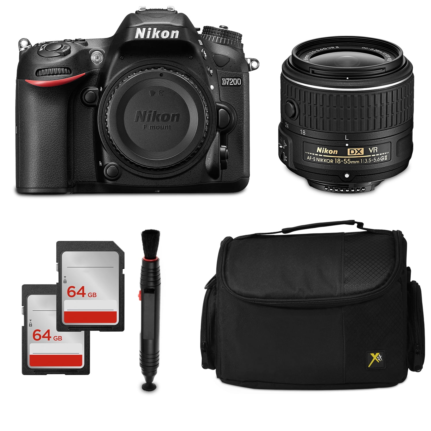 Nikon D7200 24.2 MP DX-Format Wi-Fi DSLR Digital Camera with 18-55mm f