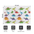 thumbnail image 5 of White Dinosaurs Colorful Species Pattern Door Rugs,Washable Non Slip Door Mats Indoor,Decorative Door Mats,Entry Mat Indoor for Entrance,Bedroom,Kitchen,Bathroom,20"x32", 5 of 6