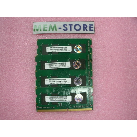 64GB (4x16GB) DDR4 2666MHz SODIMM Memory Upgrade for iMac 27" Retina 5k 2019 (3rd Party)