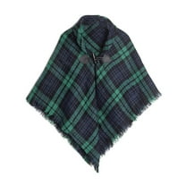 Baby Girl Hats,Clearance Girl's Autumn Fashion Plaid Shawl Wrap Cape Cardigan Horn Button Children Scarf Cloak