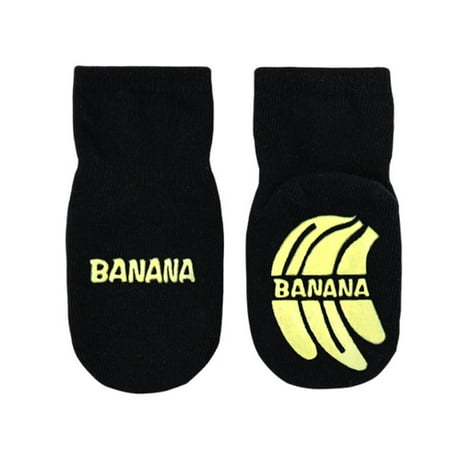 

Kids Baby Anti-Slip Floor Ankle Socks with Silicone Grips Cute Cartoon Fruit Pattern Toddler Infant Cotton Hosiery