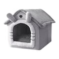 thumbnail image 1 of Casa plegable para perros, cama para gatos, nido, cueva cerrada, para interiores, para gatitos, cachorros, perros, villa para mascotas L, 1 of 9