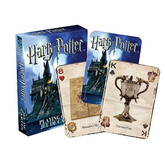 Amdohai Playing Card Set Decks Box Table Desk Party Travel Game for Harry Potter Symbols / Hogwarts House Poker Gaming Cards