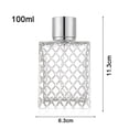 thumbnail image 2 of 100ml 3.4oz Refillable Spray Perfume Bottle Portable Clear Glass Travel Essential Oil Container, 2 of 5