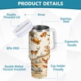 thumbnail image 2 of Yayeee 40oz Stainless Steel Tumbler with Straw and Handle Double-Wall Insulated Travel Water Bottle, Forest Pattern, 2 of 8