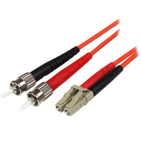 UPC: 0065030849746 | StarTech.com 50FIBLCST5 16.4 ft. 5m Multimode 50/125 Duplex Fiber Patch Cable LC – ST Male to Male