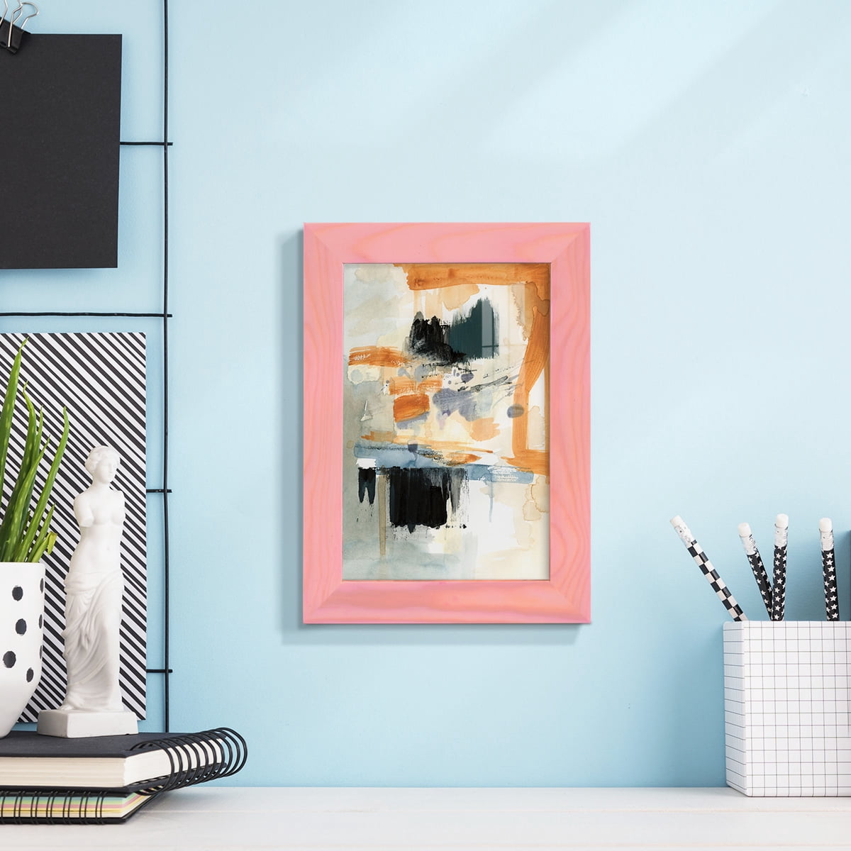 Seria II - Framed Print w/glass - Sunset Pink