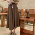 thumbnail image 5 of Women's A-Line Swing Pleated Long Maxi Skater Skirt, 5 of 5
