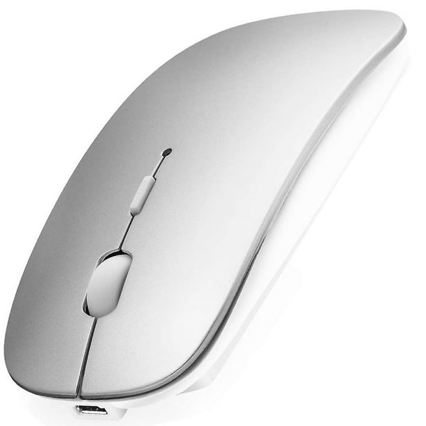 Souris Bluetooth pour ordinateur portable / ipad / iphone / ordinateur,  rechargeable sans bruit 