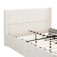 thumbnail image 5 of Christopher Knight Home Queen Chenille Upholstered Storage Bed Frame with 4 Drawers, Beige, 5 of 12
