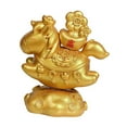 thumbnail image 4 of Adornos de caballo para Año Nuevo 2026, adornos para coche, estatua de caballo, escultura, lindo zodíaco dorado, 4 of 9