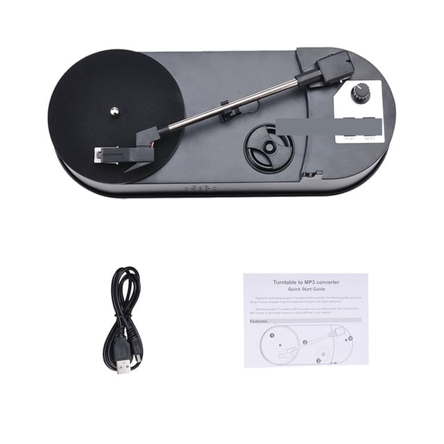 33/45RPM Retro Professional Vinyl Disc Music Record Player Turntable Converter To MP3 TF Card/USB Turntable Vinyl Disks Player