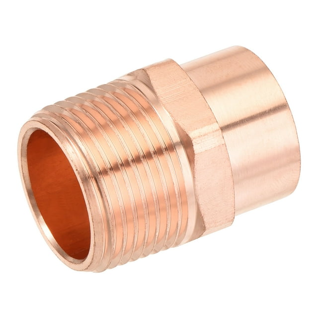 Unique Bargains Adaptateurs Mâles en Cuivre 7/8 Pouce ID Réducteur NPT3/4