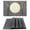 Black, variant on Xmushyra Placemats Set of 4 for Dining Table, Gray Stripe Woven Vinyl Place Mats, Washable Heat Resistant Non-Slip Table Mats for Kitchen Indoor Outdoor