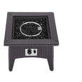 thumbnail image 4 of Modway Table Basse de Patio en Rotin et Aluminium avec Foyer, Couleur Espresso, 4 of 6