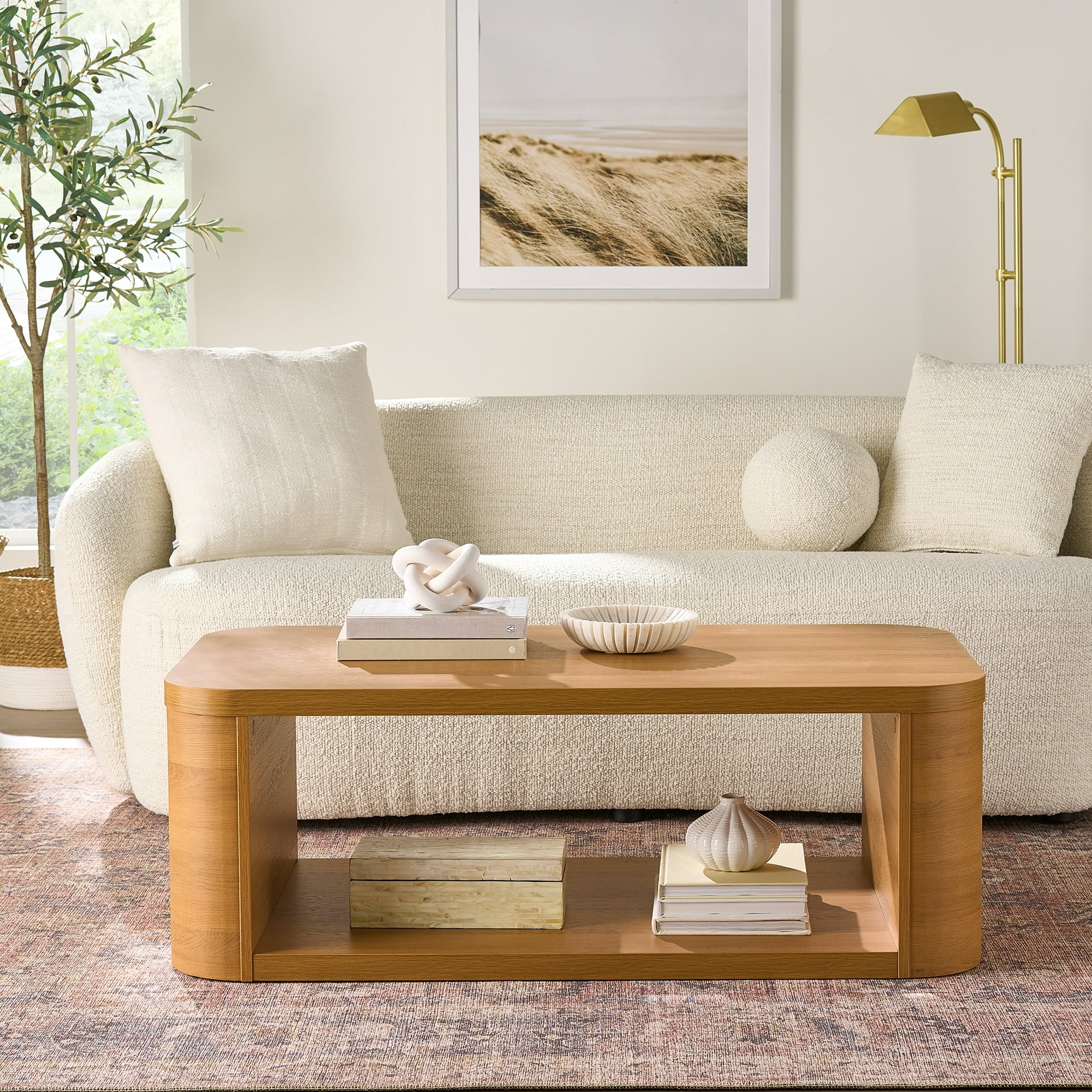 Better Homes & Gardens Juliet Coffee Table, Light Honey
