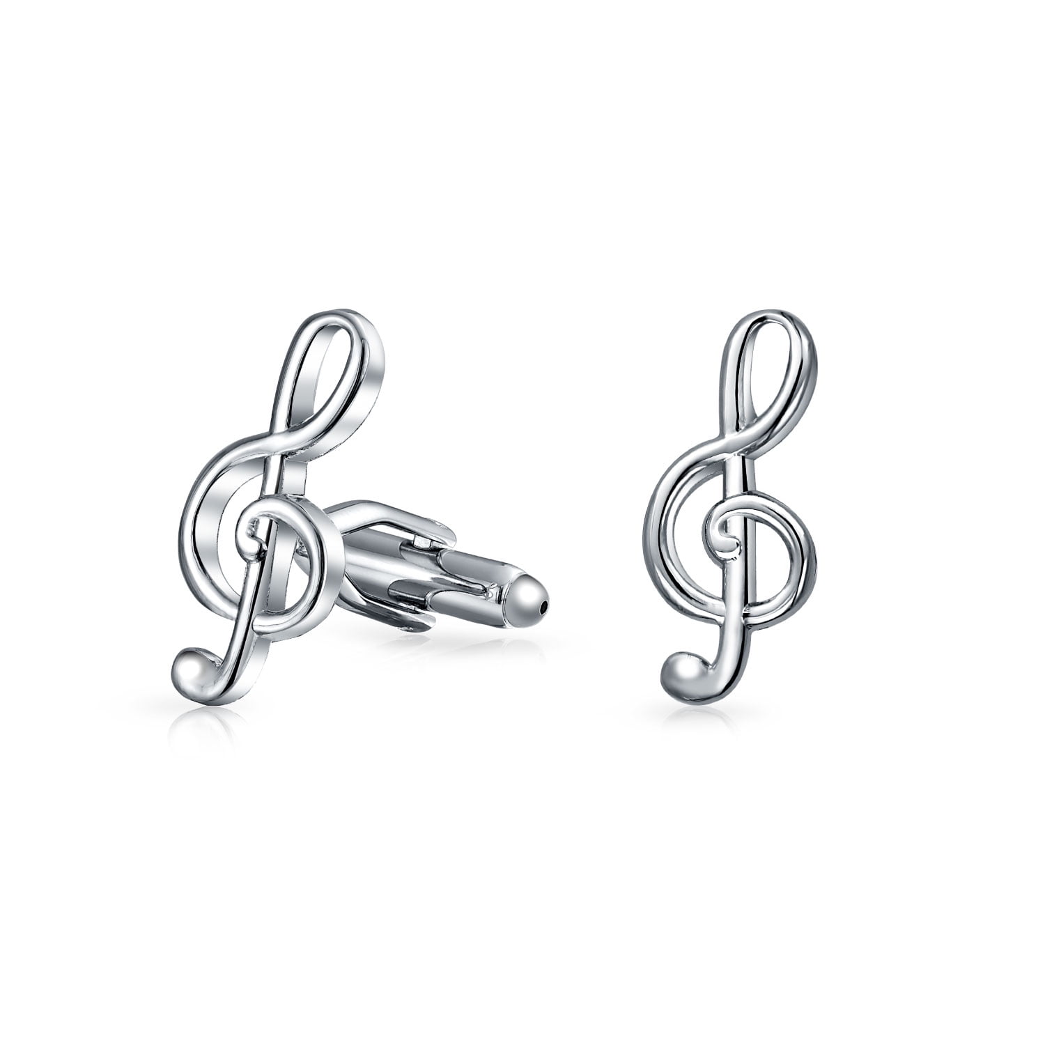 Musician G Clef Treble Music Note Cufflinks Stainless Steel