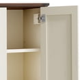 thumbnail image 6 of Uforic 45.5"H Wood Garage Cabinet with Doors & Adjustable Shelves for Living Room Bathroom, White, 6 of 8