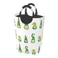 thumbnail image 1 of DouZhe 50L Rectangular Laundry Basket, Small Goblin Gnomes Green Prints Waterproof Foldable Laundry Hamper with Aluminum Handles, 1 of 6
