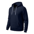 thumbnail image 6 of Yyuenw Hoodies for Men Quarter Zip Long Sleeve Pullover Casual Loose Fit Athletic Drawstring Hooded Sweatshirts with Pocket, 6 of 7