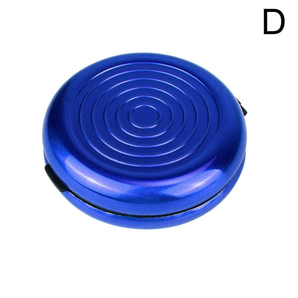 Ruifaya Portable Round USD Coin Dispenser Storage Coins Purse Holders Storage Box Alloy Purse