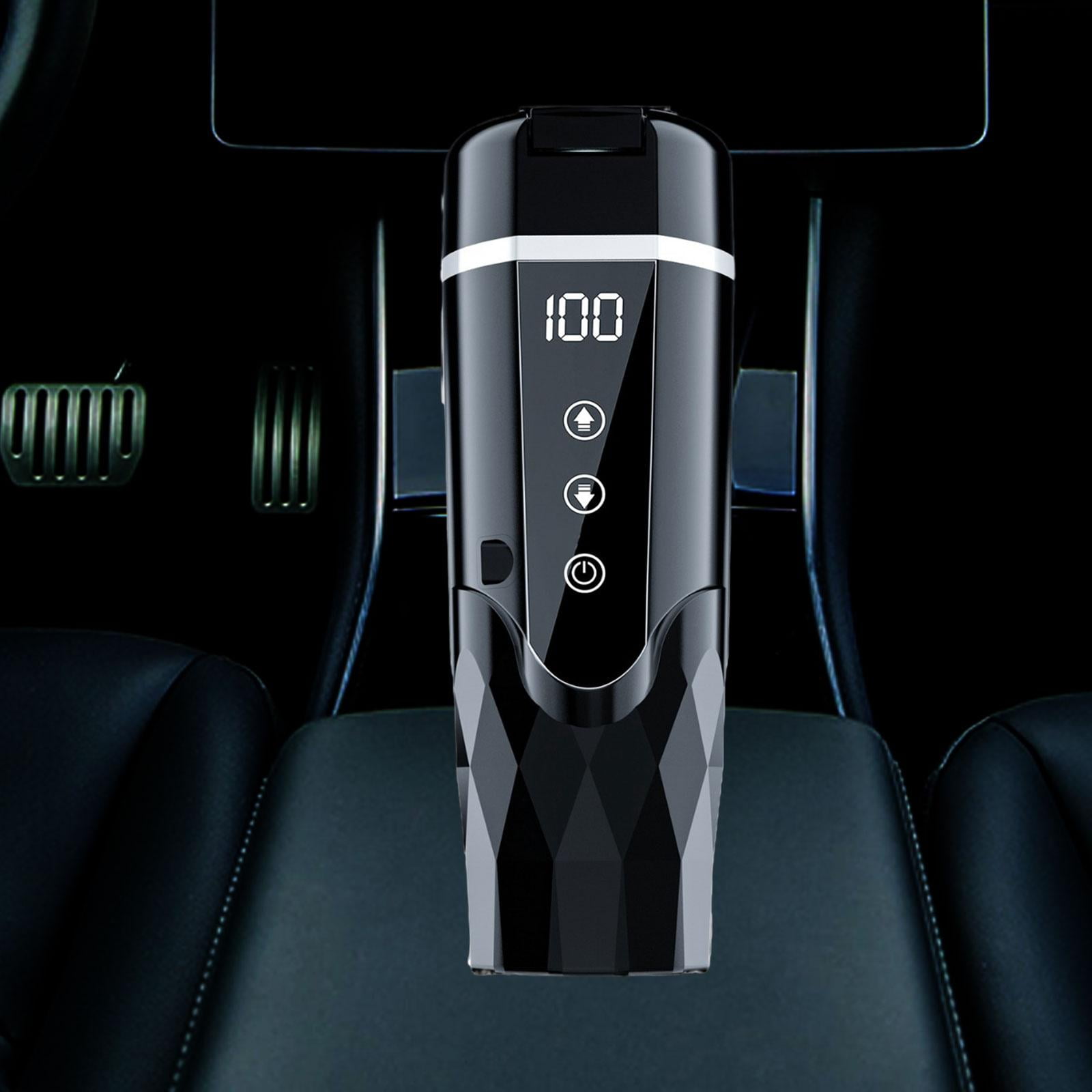 Baoblaze Car Heated Mug 12V 24V Travel Coffee Mug Display Car Electric Kettle for Tea Black