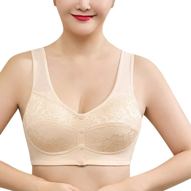 Backless Seamless Bra for Women, Soft Nylon Mesh with Polyurethane Splicing, Hollow-Out Design, Everyday Wear, Front Closure, All-Season Comfort