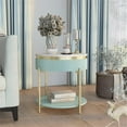 thumbnail image 4 of Furniture of America Timi Glam Wood 1-Drawer End Table in Green, 4 of 9