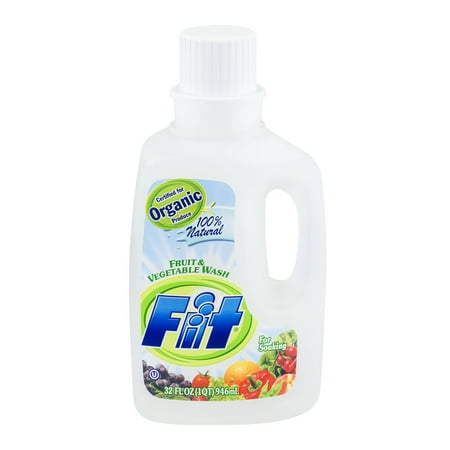 Fit Organic Fruit & Vegetable Wash, Soaker/Refill Bottle, 32-Ounce Units
