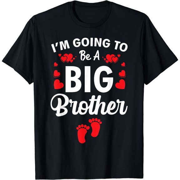 Baby and Birth Announcement I am Going To Be A Big Brother T-Shirt